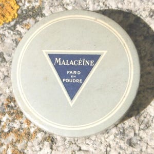 Vintage Malacéíne Paris, "Fard en Poudre" loose powder blush. Unopened new old stock.