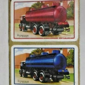 BUTTERFIELDS of SHIPLEY Red & Blue tanker speelkaarten compleet in originele doos