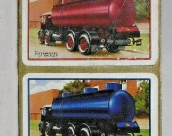BUTTERFIELDS of SHIPLEY Red & Blue tanker playing cards Complete in original box