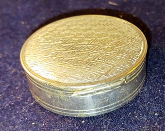 Vintage pill box originally made for GABA (gamma-aminobutyric acid) in the days before secure pill bottles