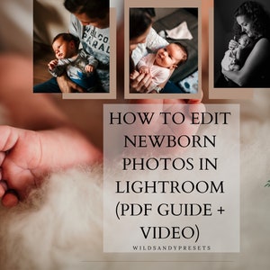 Guidebok för nyföddfotografering, videoredigering av nyfödda, nyföddfotograf, babyfotografering, handledning för livsstilsfotografering, nyfödd hud