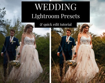 Warm Bold Wedding Lightroom Presets, Mobile & Desktop (XMP and DNG)