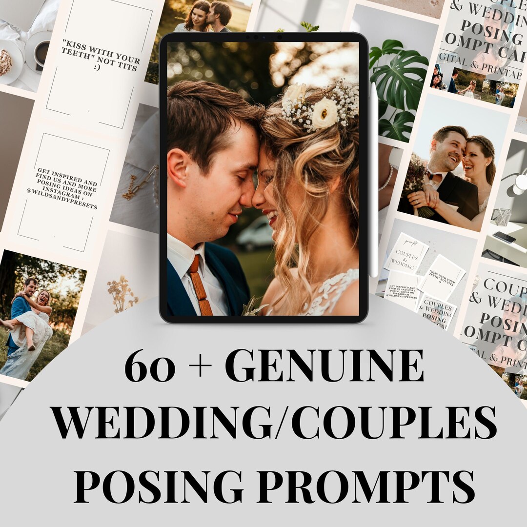 Couples Posing Guide Photography Posing Guide for Couples Pose Guide Wedding Photography Guide