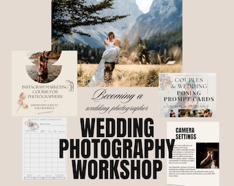 Wedding Photography WorkShop Wedding Contract Wedding Couple posing prompt photography planner photography marketing course Wedding Preset