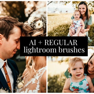 LIGHTROOM BRUSHES AI Brushes Lightroom Classic Brush preset Sunflare brush for Skin Brush Wedding presets Family preset, newborn skin creamy