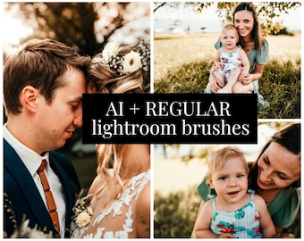 LIGHTROOM BRUSHES AI Brushes Lightroom Classic Brush preset Sunflare brush for Skin Brush Wedding presets Family preset brush preset bold