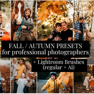 Fall presets Lightroom preset bundle Lightroom Brushes professional photographer preset brush Lightroom Classic Wedding preset Bold preset