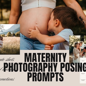 Cartões de sugestão de poses de maternidade para fotógrafos | Poses de família | Guia de poses | Guia de poses de bolso | Poses de fotografia | Poses de sessão de fotos