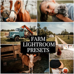 Farm Presets Lightroom presets farm life presets natural preset horse preset outdoor preset for lightroom desktop lightroom mobile preset LR
