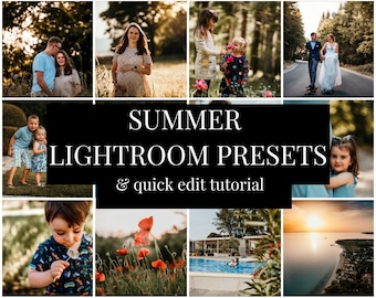 Summer Lightroom Presets: Bold, Colorful Wedding and Sunset (Desktop & Mobile)
