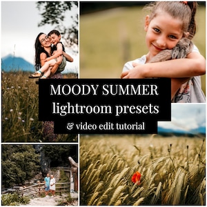 Stimmungsvolle Presets Sommer Lightroom Preset Lightroom mobile Preset Desktop Presets Bold Preset für Hochzeit Lightroom Portrait Preset Moody Filter