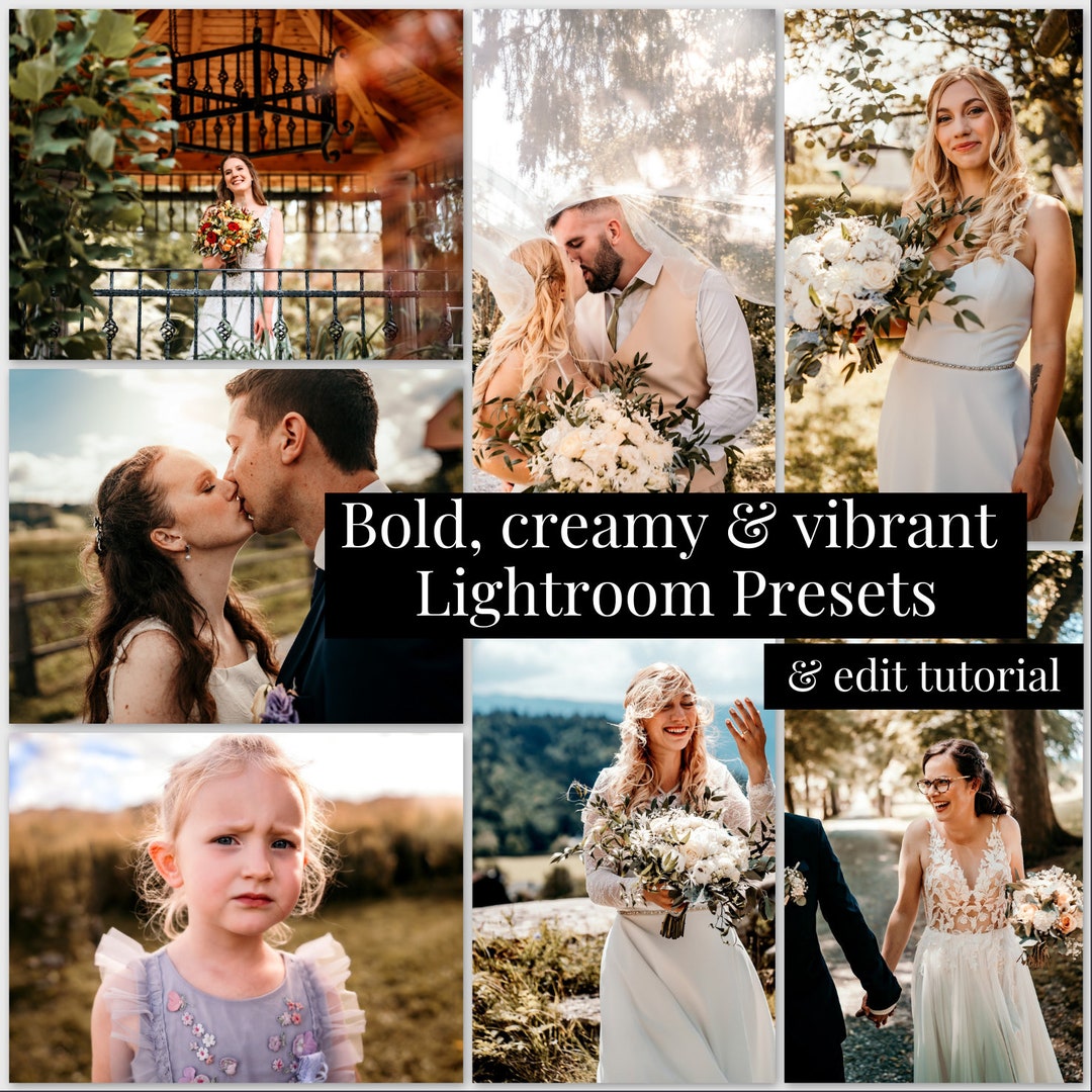 Wedding Lightroom Presets, Family Photography, Bold & Creamy (XMP ...