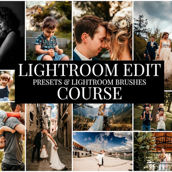 Paramètres prédéfinis Lightroom Pinceaux Lightroom Cours de modification Lightroom Cours de photographie pour les photographes Paramètres prédéfinis pour Lightroom Portrait prédéfini pour mariage