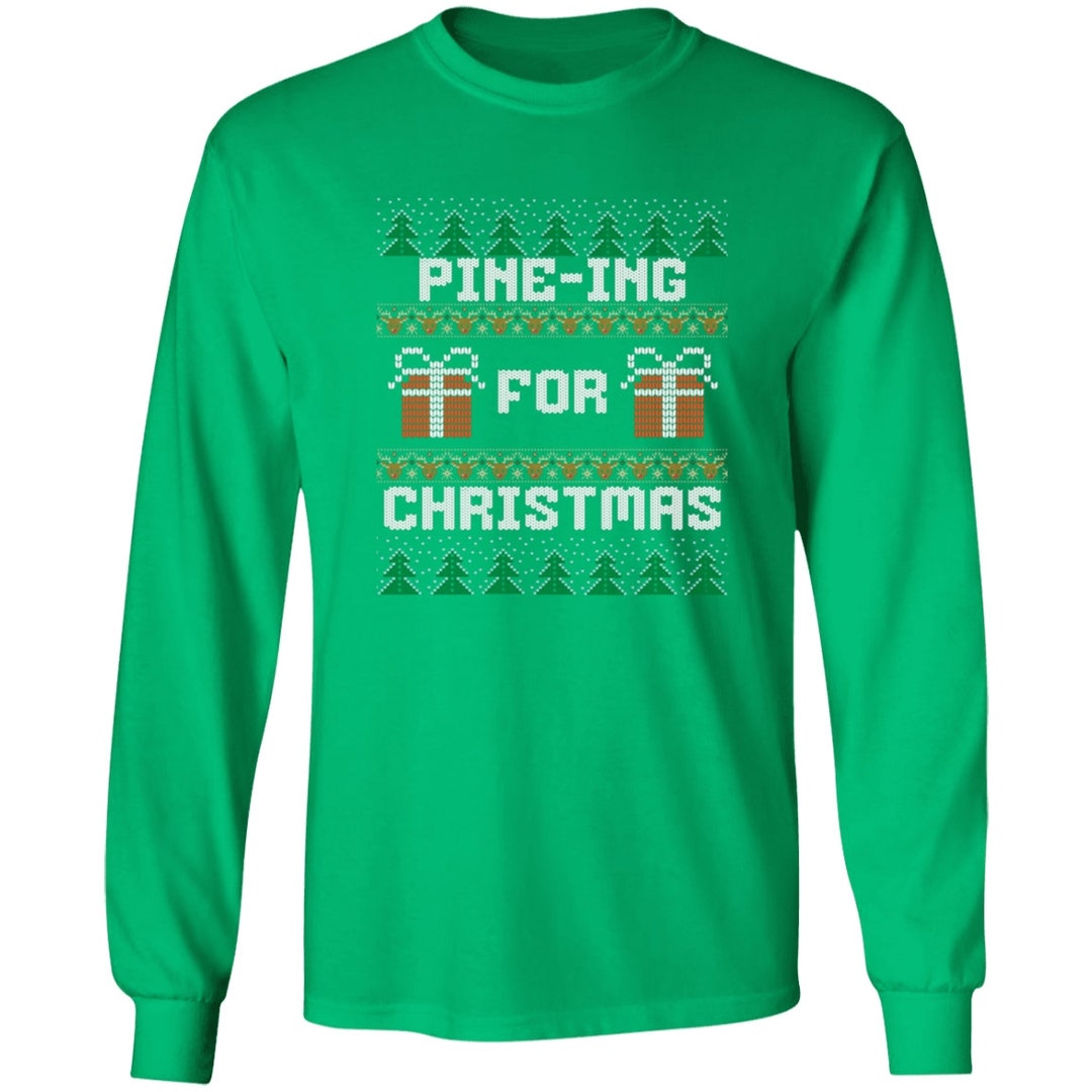 Ugly Sweater Long Sleeve Shirt Christmas Pun Shirt Funny Ugly Sweater