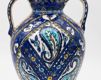 Vintage Old Iznik Ceramic Vase circa 1900