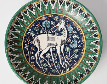 Antique Armenian Ceramic Bowl Karkishian Balian 1950&#39;s