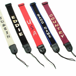 Personalized Embroidered Guitar Strap image 1
