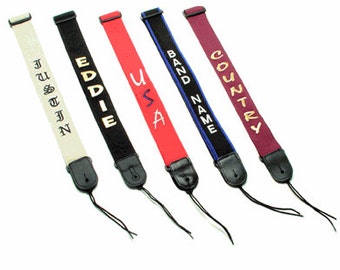 Personalized Embroidered Guitar Strap