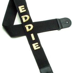 Personalized Embroidered Guitar Strap image 2