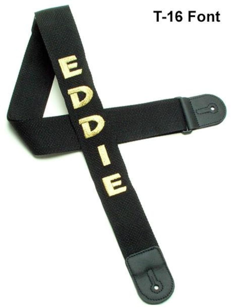 Personalized Embroidered Guitar Strap image 2