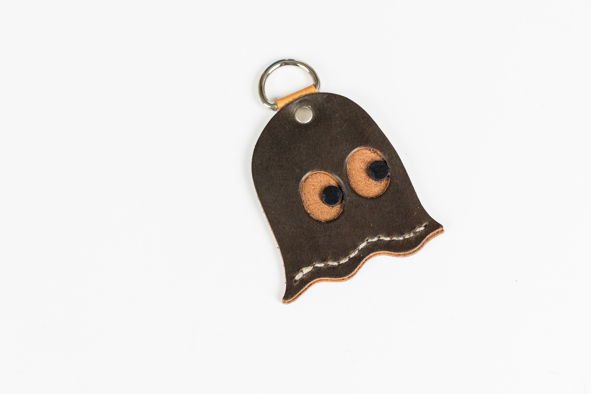 Pac Man Ghost Leather Keychain - Etsy Pac Man Ghost Leather Keychain - Etsy