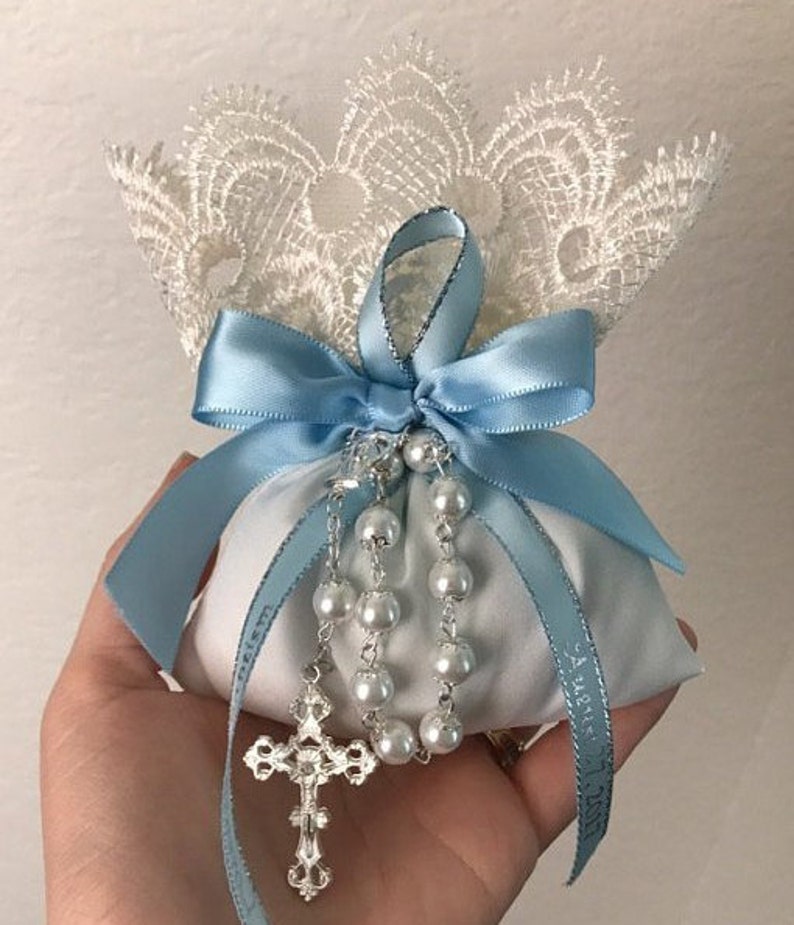 Favor Bag Flowers Almond Favors Jordan Almonds Flowers Baptism Etsy