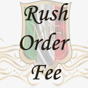 Rush Order, Upgraded Order Processing Time, Rush My Order, Add On Item