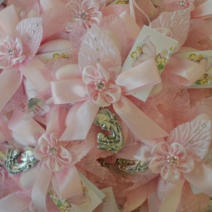 Flores de confeti Flores de almendra Bautizo bautismo con colgante maternoinfantil favorece a Bomboniere