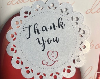 12 Stück THANK YOU TAGS Hochzeitsgeschenke, Dankesanhänger, Geschenkanhänger, personalisierte Anhänger Bigliettini Bomboniere