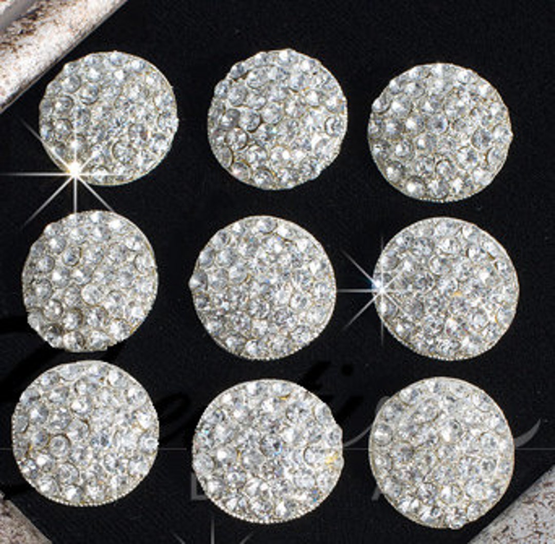 Rhinestone buttons discount