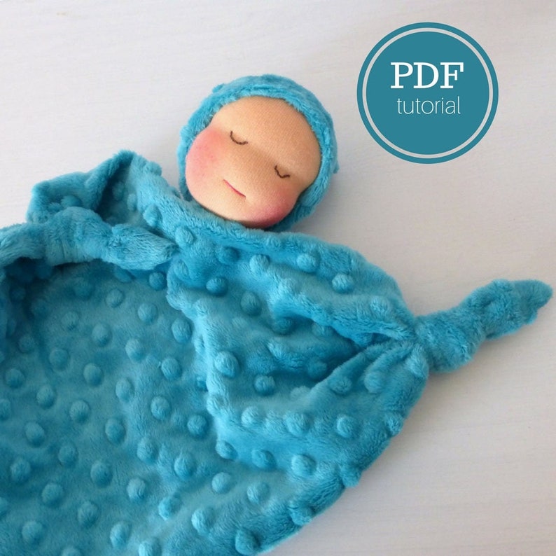 waldorf doll pattern pdf, instant download, doll making tutorial, diy doll, natural baby, soft toy pattern, how to handmade doll image 1