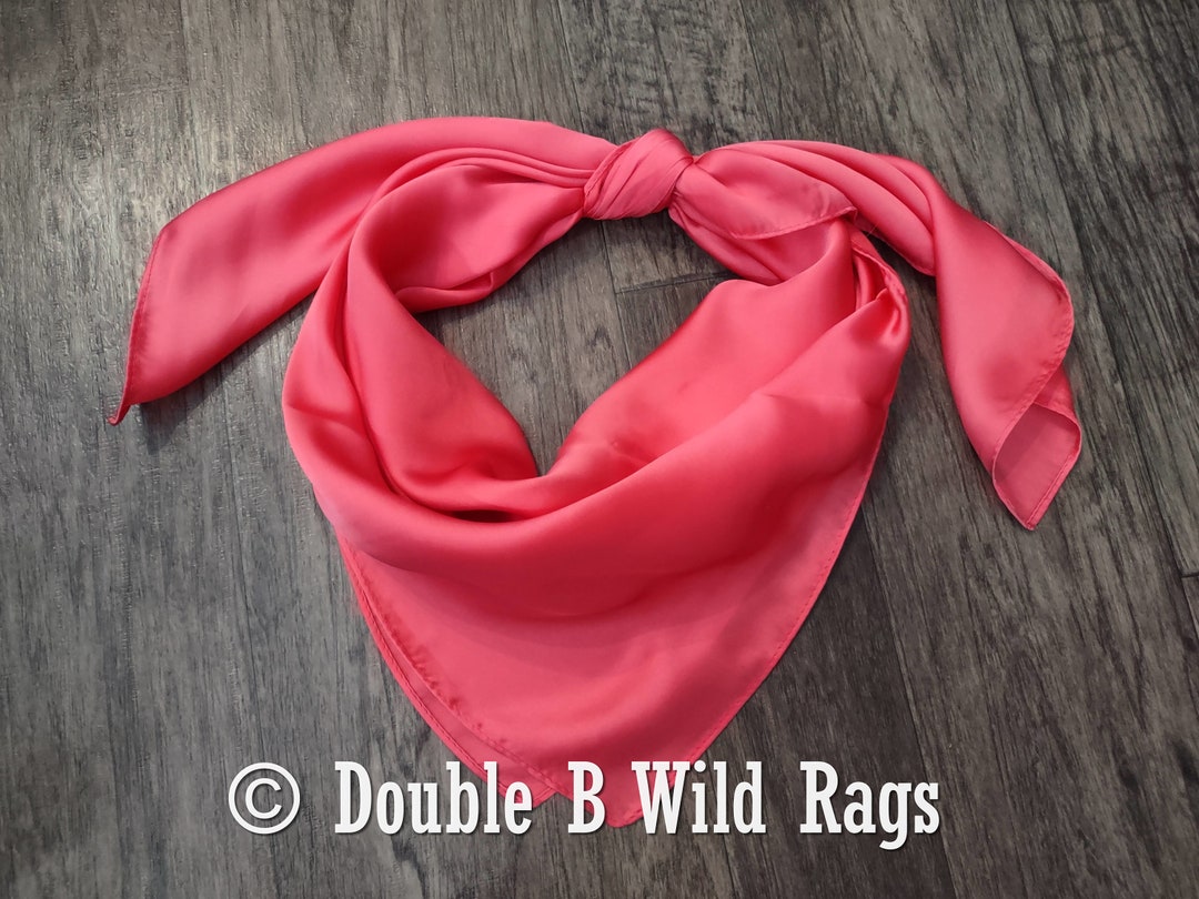 Cowboy Neck Rags Wild Rag Sunset Pink #64 Cowboy Western Neck Scarf Bandanna Double B ...