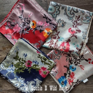 Wild Rag BARGAIN CORNER Classic Paisley and Floral Cowboy Western Neck Scarf by Double B Wild Rags
