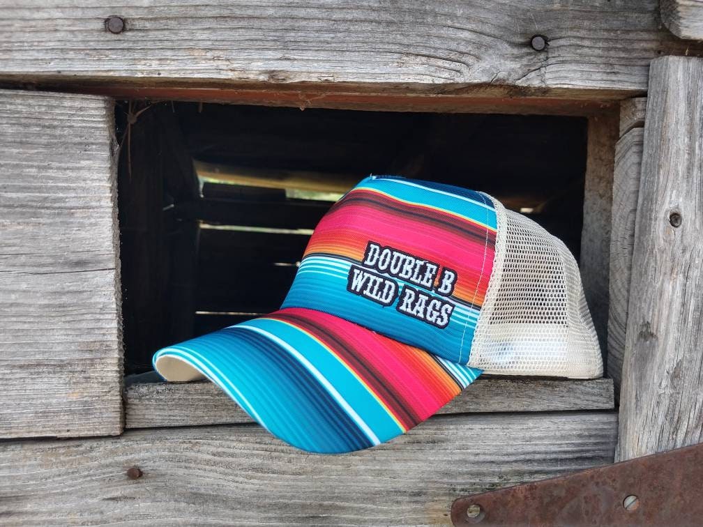 PONYTAIL HAT Serape Print Ball Cap for 