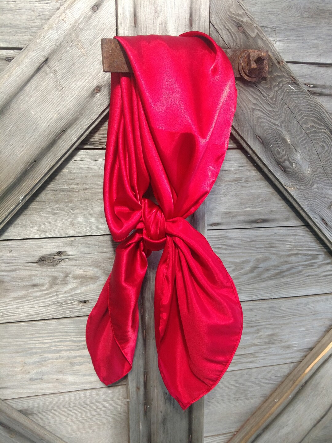 Wild Rag Lipstick Red Cowboy Wild Rag Western Neck Scarf - Etsy