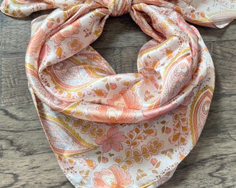 100% zijde wilde doek oudroze paisley van Double B Wild Rags