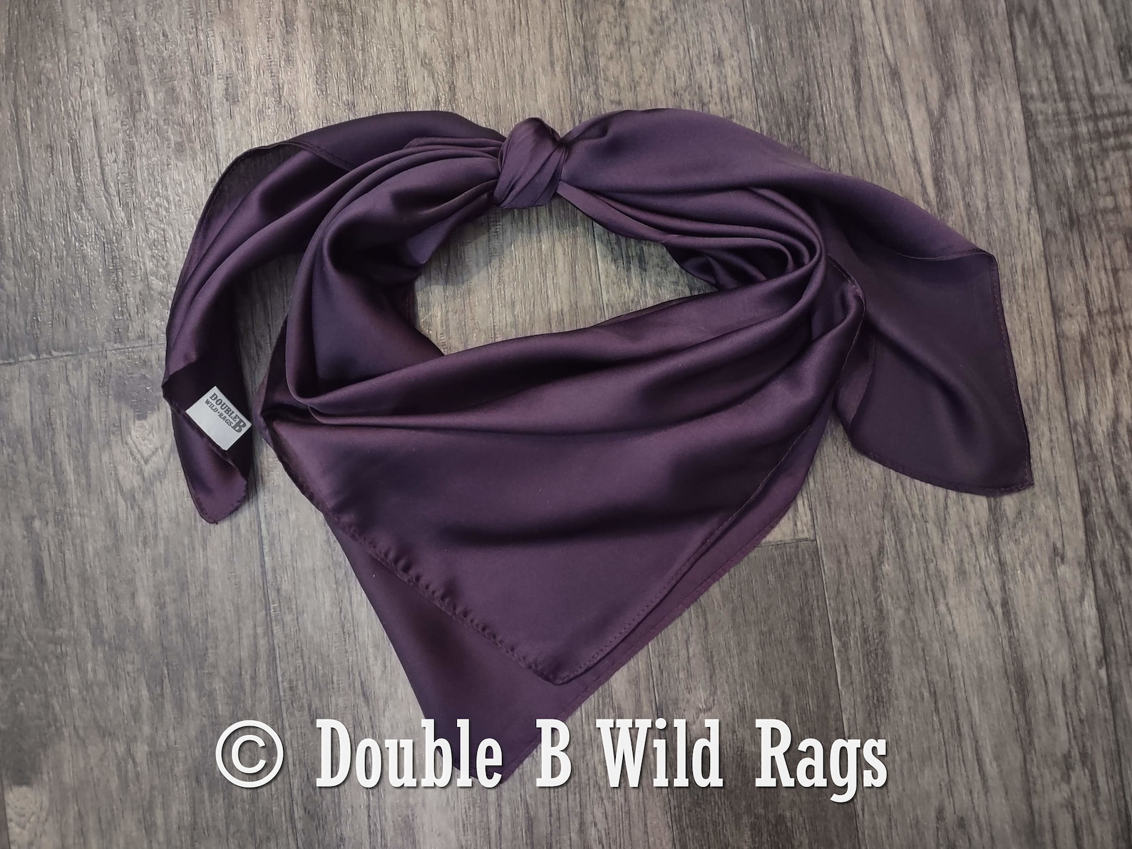 Cowboy Neck Rags Wild Rag Dark Eggplant Purple Cowboy Western Neck Scarf Bandanna Double ...