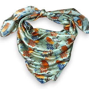Wild Rag Cattle, Cactus, Aztec, Desert Cowboy Mix Western Neck Scarf Bandanna by Double B Wild Rags
