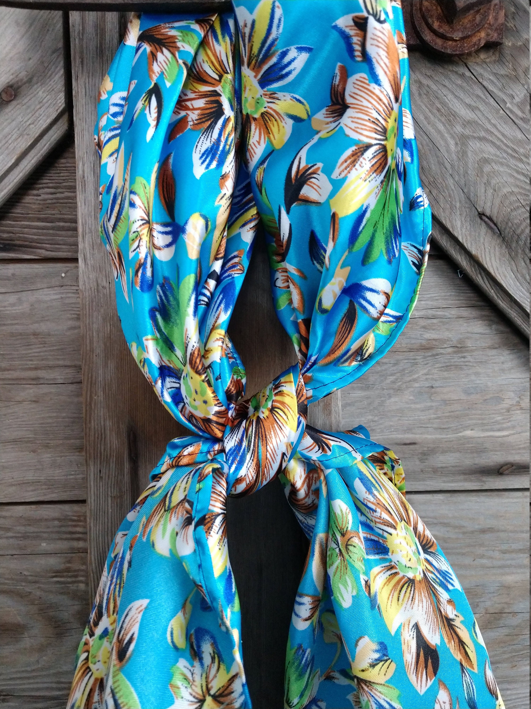 Foulard motif bandana marine femme