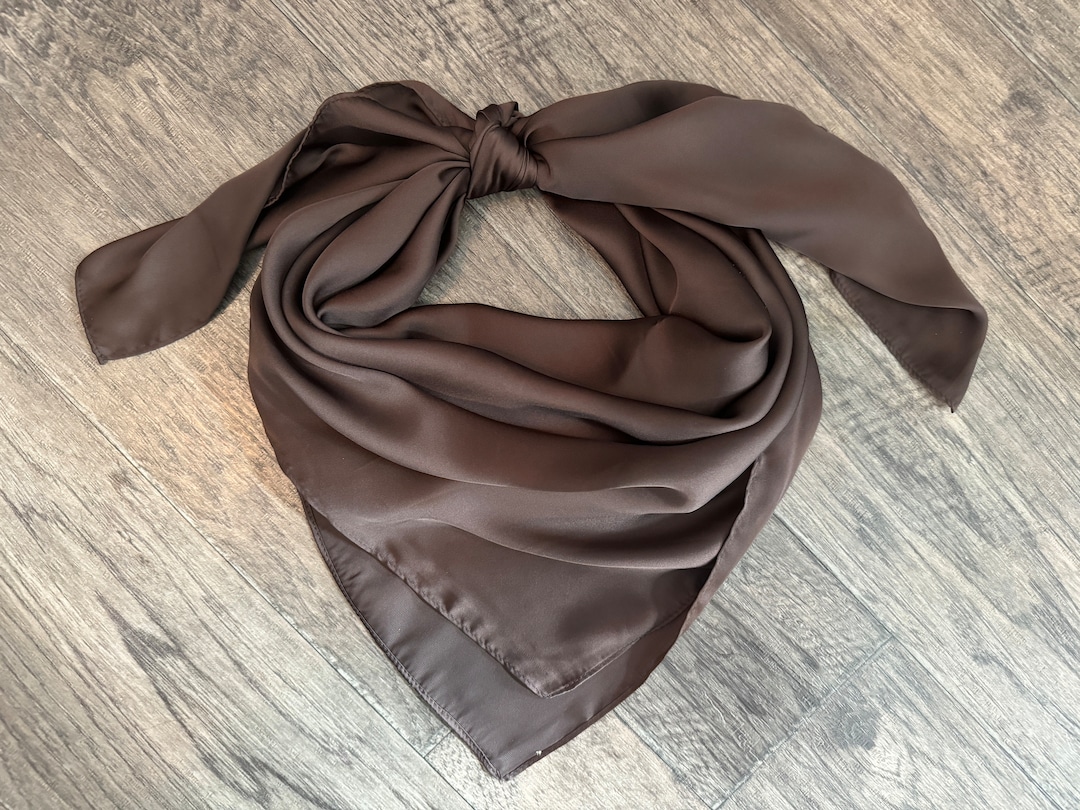 Cowboy Neck Rags Wild Rag Dark Brown #51 Cowboy Western Neck Scarf Bandanna by Double B ...