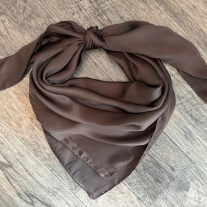 Wild Rag Dark Brown #51 Cowboy Western Neck Scarf Bandanna by Double B Wild Rags