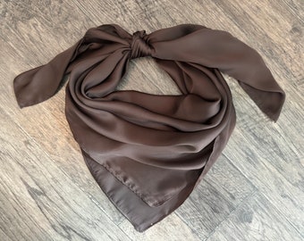 Wild Rag Dark Brown #51 Cowboy Western Neck Scarf Bandanna by Double B Wild Rags