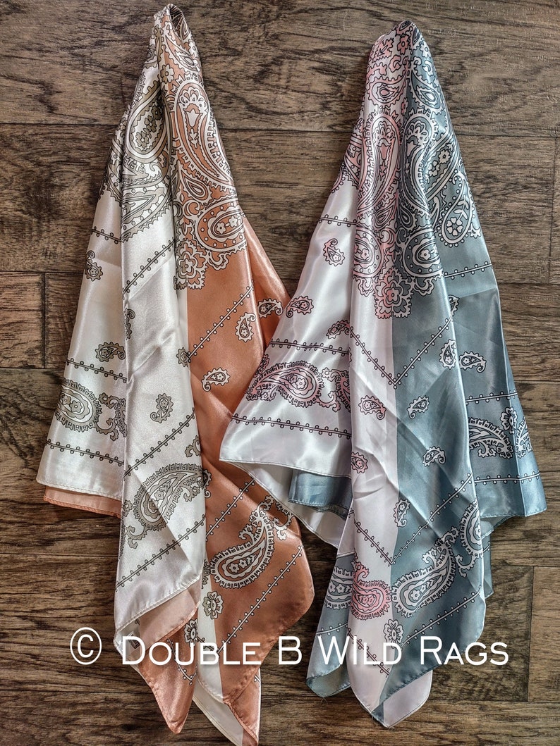 Wild Rag BARGAIN CORNER PAISLEY 137 Pastel Dusty Pink or Green - Etsy