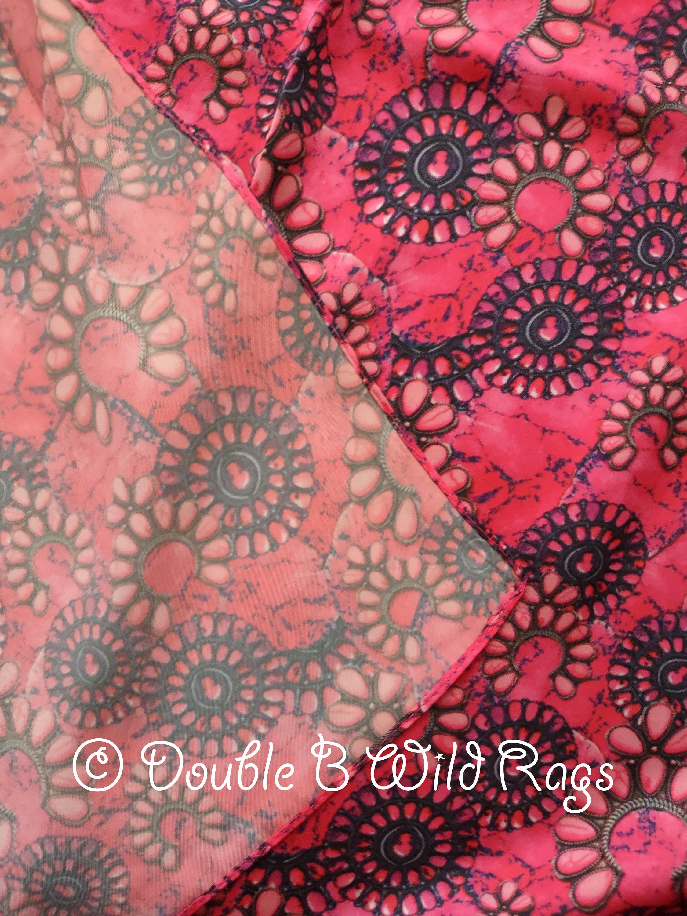 Maxi Foulard Soie Paris sauvage rose