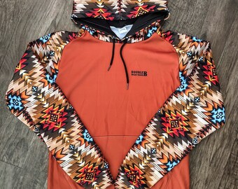 Western aztec hoodie top
