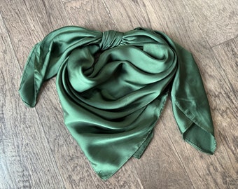 Wild Rag Hunter Forest Green #40 Cowboy Wild Rag Western Neck Scarf Bandanna by Double B Wild Rags