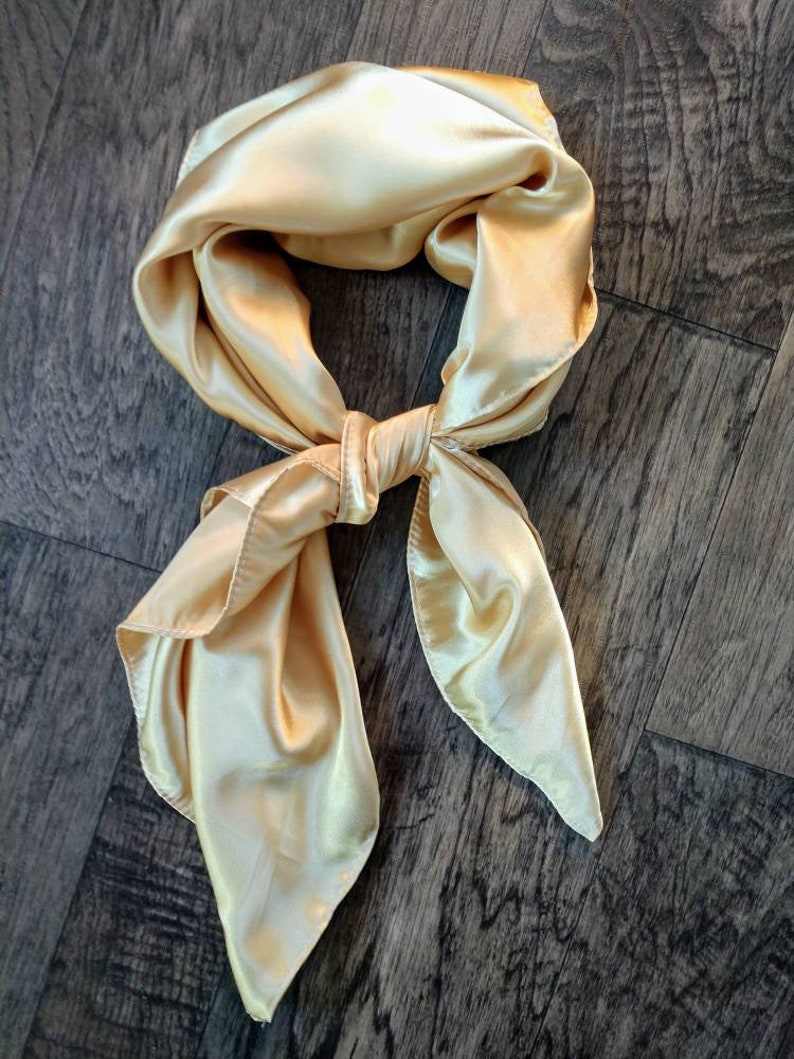 Wild Rag Light Metallic Gold Cowboy Western Neck Scarf - Etsy