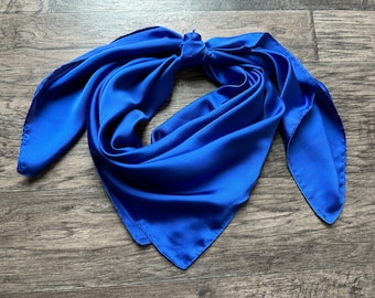 Pañuelo para el cuello vaquero azul real exuberante Wild Rag de Double B Wild Rags