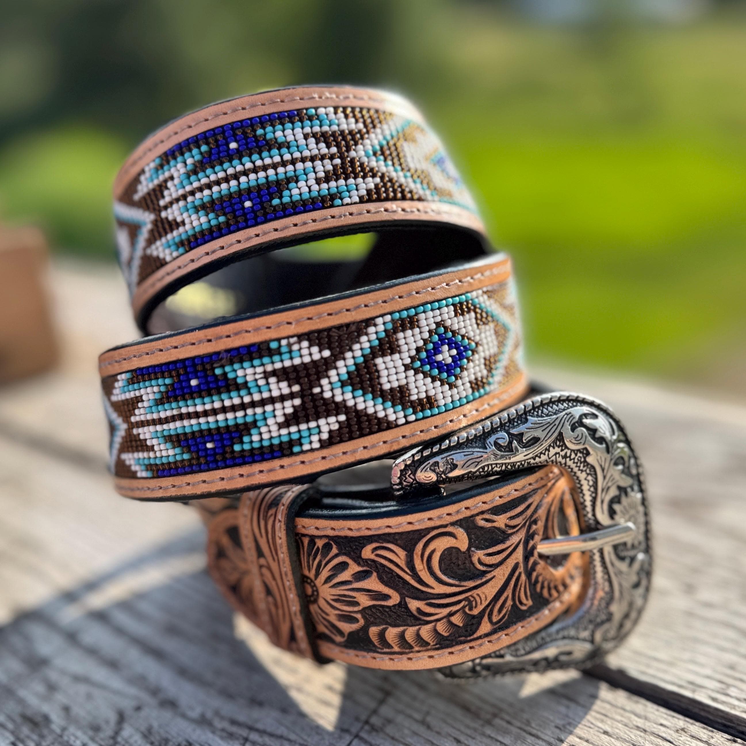Vintage Beaded Statement Belt – Multicolor Glass Beads – Boho Artisan Style Boho Multi Color Beaded Belt - Etsy main image 2