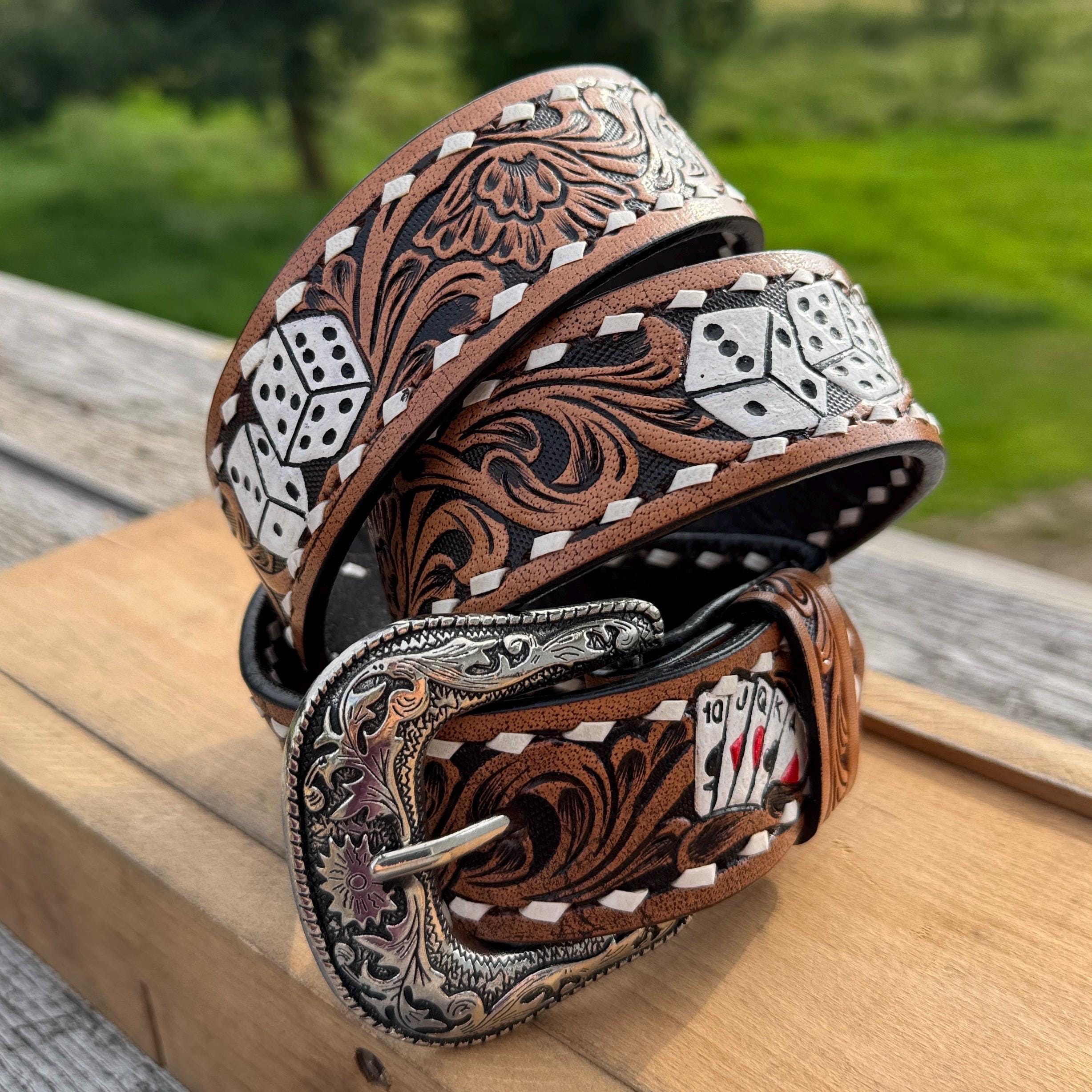 Ace Western Belts 50’s Western Belts DC4 - ACE WESTERN BELTS ☆ Style No.180H with 50's Jewels